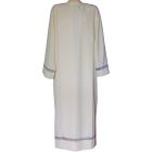 Alba cor creme decorada com vainica
