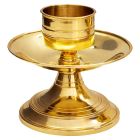 Candeleiro de mesa em bronze acabamento simples