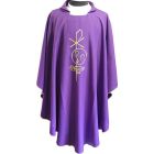 Casulla bordada | Casulla em seis cores morado