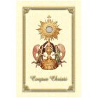 Colgadura beige para o Corpus Christi