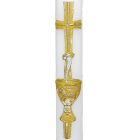 Velas de Bautizo decoradas em relevo