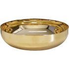 Copón patena de metal com banheiro dourado | 16 cm.