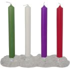 Coroa de adviento com base em cristal