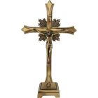 Cruz dourada para mesa de altar