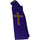 Estola com Cruz bordada | Quatro cores morado