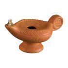 Lâmpada terracota para cera líquida | 20 cm.
