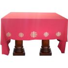 Manteles para altar da Igreja Católica Vermelha