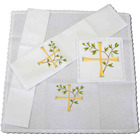 Conjunto de altar com Cruz bordada