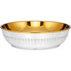 Patena de prata sem pé com repulhado simples