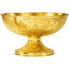 Patena de prata com banho de ouro de 24 kilates