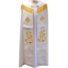 Capa pluvial de poliéster | Bordado IHS branco