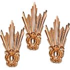 Potências fabricadas em bronze banho de ouro