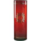 Vaso del Santíssimo de cristal vermelho | 8 Ø