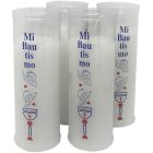 Vela bautismal decorada com colatina | 36 Velones