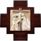 Via Crucis com estações de marmolina com Cruz