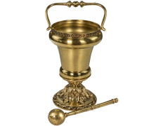 Acetre e hisopo fabricados em bronze