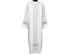 Adicionar ao carrinho Alba de sacerdote com puntilla IHS e Cruces Alba de sacerdote com puntilla IHS e Cruces