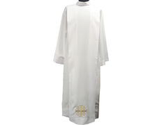 Adicionar ao carrinho Alba sacerdotal com bordado Cruz de Jerusalém Alba sacerdotal com bordado Cruz de Jerusalém