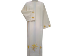 Adicionar ao carrinho Alba de poliéster com espigas de trigo bordadas Alba de poliéster com espigas de trigo bordadas