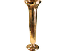 Ánfora de metal dourado