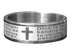 Adicionar ao carrinho Anel Ave Maria de aço Anel Ave Maria de aço