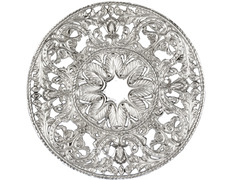 Aureola de prata para figura religiosa