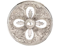 Aureola de prata com quatro raios