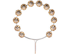 Aureola de prata com estrelas