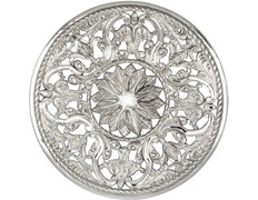 Aureola de prata de lei com 27 cm. de diâmetro