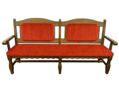 Adicionar ao carrinho Banco de castanho com revestimento vermelho Banco de castanho com revestimento vermelho