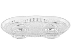 Bandeja de cristal para vinajeras de missa