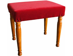 Banqueta de estofada em veludo