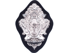 Benditera de prata com Anjo em relevo