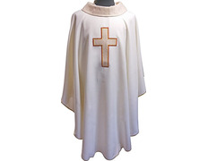 Adicionar ao carrinho Casulla quatro cores | Bordado Cruz latina beige Casulla quatro cores | Bordado Cruz latina beige