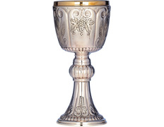 Adicionar ao carrinho Cáliz de prata com uvas e espigas gravadas Cáliz de prata com uvas e espigas gravadas