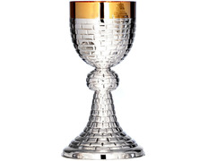 Adicionar ao carrinho Cáliz de prata de lei com cincelado linear Cáliz de prata de lei com cincelado linear