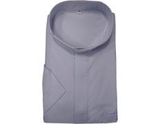 Camisa azul celeste clergyman M/C