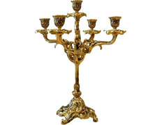Adicionar ao carrinho Candelabro de bronze para cinco velas Candelabro de bronze para cinco velas