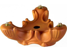 Adicionar ao carrinho Candelabro de porcelana cor terracota Candelabro de porcelana cor terracota