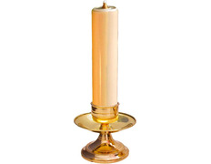 Adicionar ao carrinho Candeleiro de bronze para Igreja com vela de 5 cm Candeleiro de bronze para Igreja com vela de 5 cm