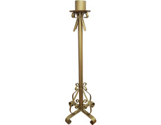 Candeleiro de forja dourado