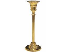 Adicionar ao carrinho Candeleiro para uma vela fabricada em metal dourado Candeleiro para uma vela fabricada em metal dourado