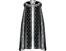 Adicionar ao carrinho Capa pluvial preta com IHS bordado Capa pluvial preta com IHS bordado