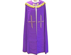 Adicionar ao carrinho Capa pluvial de poliéster com fleco dourado roxo Capa pluvial de poliéster com fleco dourado roxo