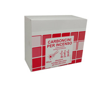 Carvão litúrgico instantâneo em comprimidos de 3,3 cm.