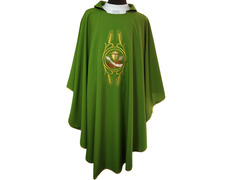 Adicionar ao carrinho Casulla bordado Franciscano verde Casulla bordado Franciscano verde