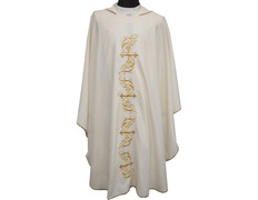 Adicionar ao carrinho Casula bordada com Cruzes douradas bege Casula bordada com Cruzes douradas bege