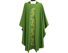 Adicionar ao carrinho Casula bordada com Cruzes douradas verde Casula bordada com Cruzes douradas verde