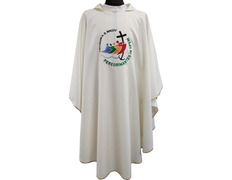 Adicionar ao carrinho Casula bordada Ano Jubileu Roma 2025 | Latim Casula bordada Ano Jubileu Roma 2025 | Latim