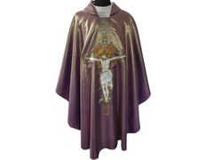 Adicionar ao carrinho Casulla bordado Cristo na Cruz Morado Casulla bordado Cristo na Cruz Morado
